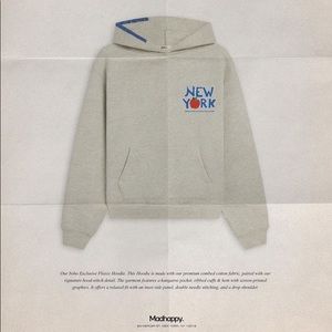 MADHAPPY NYC EXCLUSIVE fleece hoodie M